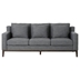 Barrington 80" Sofa with Wooden Legs - Charcoal Polyester