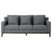 Barrington 80" Sofa with Wooden Legs - Charcoal Polyester - CAB4129