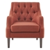 Palm Springs Accent Chair - Button Tufted - Spice - Espresso Finish Legs