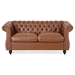 Gwendolyn Loveseat Sofa - Light Brown Polyurethane - CAB4190