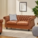 Gwendolyn Loveseat Sofa - Light Brown Polyurethane - CAB4190