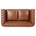 Gwendolyn Loveseat Sofa - Light Brown Polyurethane - CAB4190