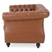 Gwendolyn Loveseat Sofa - Light Brown Polyurethane - CAB4190