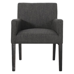 Wesley Arm Chair - Charcoal Fabric 