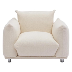 Alamitos Sherpa Accent Chair - Beige Fabric 