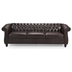 Libera 84" 3 Seater Sofa - Brown Polyurethane