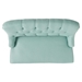 Aptos Settee - Light Blue Fabric - Wood Legs - CAB4233