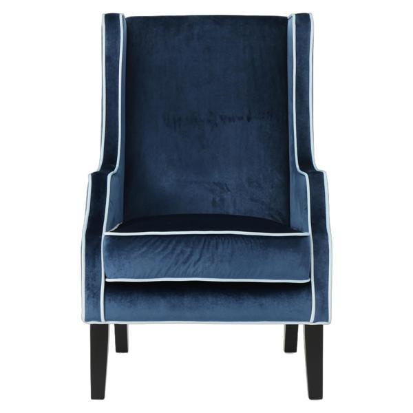 Floraison Club Chair - Blue Velvet 