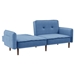 Bloomstead 75" Futon Sofa Bed - Blue - Solid Wood Leg - CAB4281