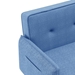 Bloomstead 75" Futon Sofa Bed - Blue - Solid Wood Leg - CAB4281