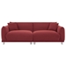 Zularde Loveseat Sofa for Modern Living Room - 2 Seater Sofa for Small Detachable Sofa Cover Space Spring Cushion and Solid Wood Frame - Red - CAB4291