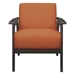 Prismatica Accent Chair - Orange Textured Fabric - Antique Gray Finish Frame - CAB4300