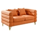 Ixalan 60" Sectional Loveseat 2 Seater - Orange Teddy Fabric - Pine and Eucalyptus and Plywood Frame - CAB4303