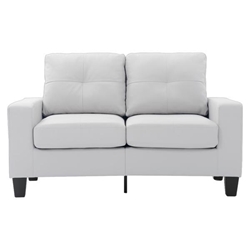 Vylonia Modular Loveseat - White Polyurethane 