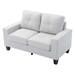 Vylonia Modular Loveseat - White Polyurethane - CAB4333