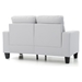 Vylonia Modular Loveseat - White Polyurethane - CAB4333