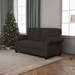 Bays 56" Loveseat with Solid Wood Frame - Brown - CAB4339