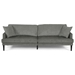 Densa 96" 3 Seater Sofa - Grey Fabric - Rubberwood Frame - CAB4342