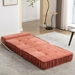 Beyond Folding Sofa Bed - Orange Chenille - 1 Seat - CAB4361