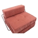 Beyond Folding Sofa Bed - Orange Chenille - 1 Seat - CAB4361