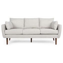 Uptonhall 76" 3 Seater Sofa - Beige - Birchwood Legs 