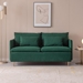 Blyth 63" Loveseat - Emerald Cotton Linen - Golden Metal Legs - CAB4368