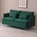 Blyth 63" Loveseat - Emerald Cotton Linen - Golden Metal Legs - CAB4368