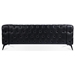 Yuba City 84" 3 Seater Sofa - Black Polyurethane - Iron Legs - CAB4369