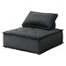 Zorvan 160" Black Velvet 6-Seater U-Shape Modular Sectional Sofa - CAB4396