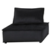 Zorvan 160" Black Velvet 6-Seater U-Shape Modular Sectional Sofa - CAB4396