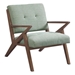 Cairnview Accent Chair - Seafoam Polyester - Solid Wood Frame - CAB4411