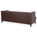 Lyravale 80" 3 Seater Sofa - Dark Brown Polyurethane - Wood Frame - CAB4418