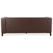 Lyravale 80" 3 Seater Sofa - Dark Brown Polyurethane - Wood Frame - CAB4418