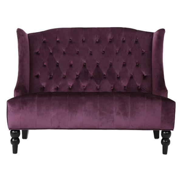 Wynford Loveseat - Raisin Velvet 