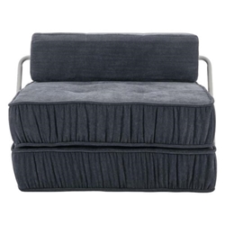 Beyond Folding Sofa Bed - Grey Chenille - 1 Seat 