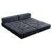 Beyond Folding Sofa Bed - Grey Chenille - 1 Seat - CAB4485