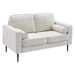 Tuscan Sun 56" Fabric Loveseat - White Chenille - CAB4488