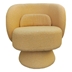 Ylda 360-Degree Swivel Sherpa Accent Chair - Yellow