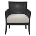 Alpine View Accent Chair - Black Noir Finish - 100% Polyester - CAB4499