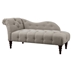 Cirro Chaise Lounge - Brown Upholstery - Espresso Finish Legs