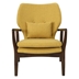 Eldra Accent Chair - Mustard Fabric - Mid-Century Modern