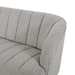 Nordvik Loveseat - Light Grey Fabric - Black Finish Legs - CAB4546