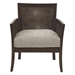 Alpine View Accent Chair - Tan Fabric - Espresso Wood Finish - CAB4577