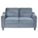 Ipswich 54" Loveseat Sectional - Gray Velvet Fabric - CAB4639