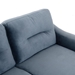 Ipswich 54" Loveseat Sectional - Gray Velvet Fabric - CAB4639