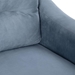 Ipswich 54" Loveseat Sectional - Gray Velvet Fabric - CAB4639