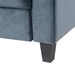 Ipswich 54" Loveseat Sectional - Gray Velvet Fabric - CAB4639