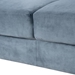 Ipswich 54" Loveseat Sectional - Gray Velvet Fabric - CAB4639