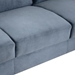 Ipswich 54" Loveseat Sectional - Gray Velvet Fabric - CAB4639