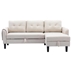 Zosia 72" Sectional Sofa Reversible Sectional Sleeper Sofa with Storage Chaise - Beige Polyester